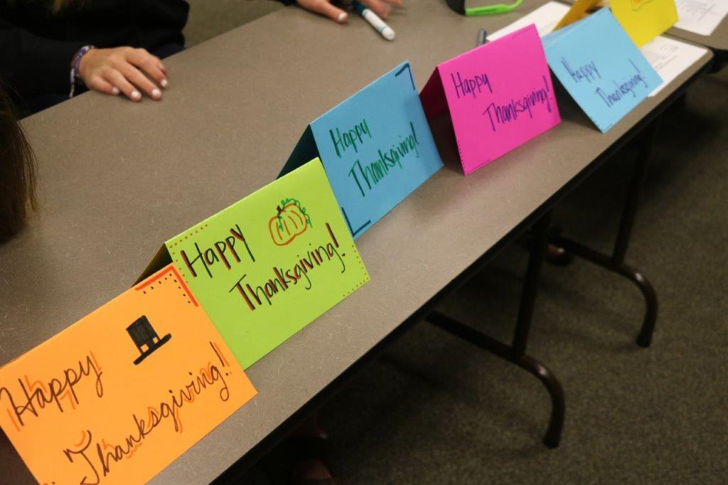 Thanksgiving cards for local nursing homes